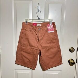 Men's Casual Cargo Shorts in Rust